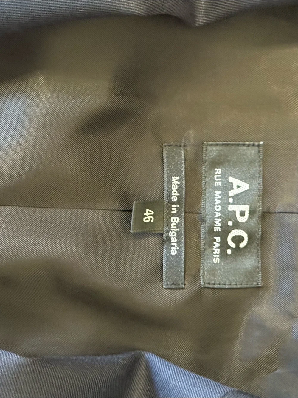Men's navy A.P.C. Classic Suit Jacket and Trousers